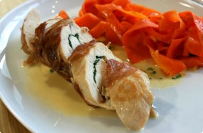 Prosciutto-Wrapped Chicken w/ Basil & Tarragon