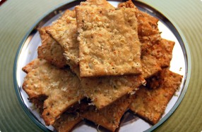 Parmesan Crackers w/ Fennel Seed & Cracked Black Pepper