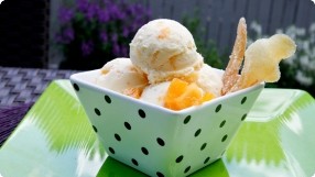 Peach-Ginger Ice Cream