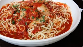 Stuffed Calamari w/ Spaghettini