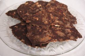 Chocolate Bark with Toasted Almonds
