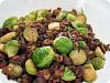 Brussels Sprouts w/ Roasted Chestnuts & Caramelized Shallots