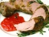 Roasted Pork Tenderloin w/ Rhubarb Thyme Jam